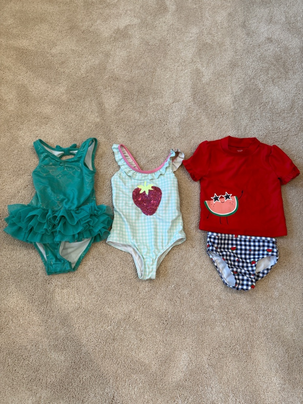 2T Toddler Girl Cat & Jack Girls' Swim Sets